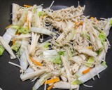 豚肉と白菜とえのき茸のあんかけ煮作り方5写真