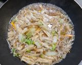 豚肉と白菜とえのき茸のあんかけ煮作り方6写真