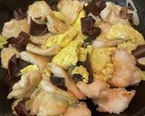 【簡単晩ご飯】鶏胸肉とキクラゲの卵炒め作り方5写真