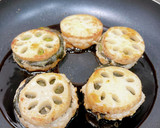 れんこんのはさみ焼き作り方7写真
