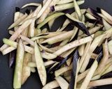 簡単！夏に食べたいナス炒り(大葉入り)作り方5写真