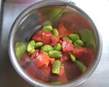 そら豆とトマトのニンンクオイル和え作り方5写真