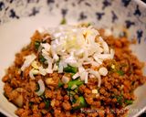 菜の花入り納豆ひき肉炒め作り方6写真