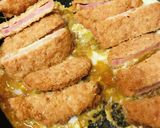 市販惣菜カツ活用●ハムカツ玉子丼作り方2写真
