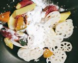 秋の味覚ヤンニョムカボチャ★薩摩芋★蓮根作り方4写真
