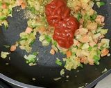 簡単ランチに卵1個でオムライス作り方3写真