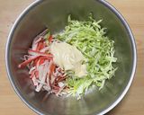 超簡単☆キャベツかにかま春巻き♪♪作り方1写真