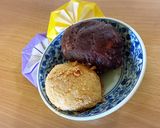 ご飯で作る！よもぎ風味のおはぎ2種作り方7写真