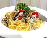 秋ナスとしらす、トマトの冷製「和」パスタ作り方8写真