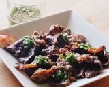 牛カルビ旨塩ネギダレ★焼き飯作り方6写真