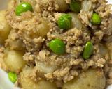 小玉じゃがいもと鶏ミンチの甘辛味噌煮♪作り方8写真