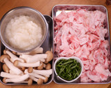 豚肉としめじの秋のみぞれポン酢作り方1写真