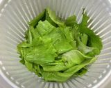 レタスの外葉チャーハン作り方1写真