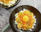 いくらとほたての漬け丼作り方4写真