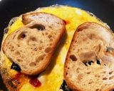 フランスパン、玉子包み焼き(^^)作り方3写真