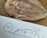 簡単で絶品、鶏ササミピカタ!ばあばぁ!作り方1写真
