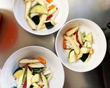 根菜茄子コク旨味噌肉じゃが味温野菜サラダ作り方4写真