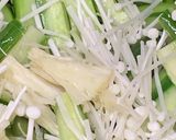 きゅうりとエノキの炒め酢野菜作り方2写真