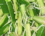 きゅうりとエノキの炒め酢野菜作り方3写真