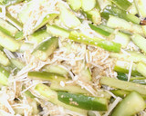 きゅうりとエノキの炒め酢野菜作り方5写真