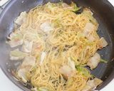 香ばしネギの焼ビーフン作り方7写真