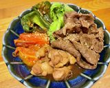 フライパンで作る、具材厳選お皿にすき焼き作り方10写真