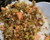 にぎらないおにぎり(ねぎ鮭)作り方1写真