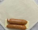ウィンナーチーズ春巻き作り方2写真