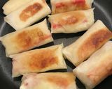 材料4つ★簡単★キャベツカニカマ春巻き作り方4写真