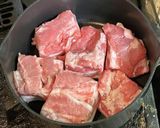 豚バラ肉ブロックの甘辛味噌煮込み作り方3写真