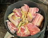 豚バラ肉ブロックの甘辛味噌煮込み作り方4写真