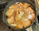 豚バラ肉ブロックの甘辛味噌煮込み作り方6写真