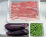 手こね豚バラ肉とナスのよだれソースがけ作り方1写真