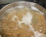 豆腐でウニクリーム風パスタ＆きのこスープ作り方3写真