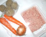 じゃが芋豚肉ハンバーグ♪目の疲れ簡単薬膳作り方1写真