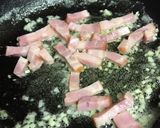 ベーコンときのこのワンパンパスタ作り方4写真
