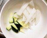 簡単味噌キムチ味豚こま大根青椒肉絲風作り方6写真