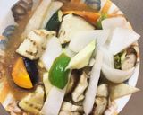 簡単味噌キムチ味豚こま大根青椒肉絲風作り方13写真