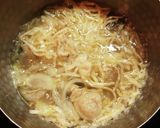 もつの入った具だくさん味噌汁作り方3写真