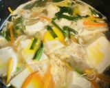 トック入り豆腐と卵のあっさり中華スープ作り方4写真