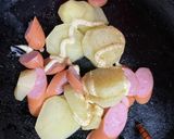 じゃがいもとウインナーの簡単マヨ炒め作り方3写真