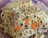 レンコンと豚肉のきんぴら作り方5写真
