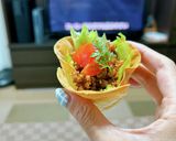 めちゃ軽っ♪餃子の皮でおつまみタコス作り方7写真