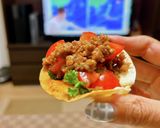 めちゃ軽っ♪餃子の皮でおつまみタコス作り方8写真