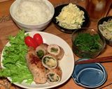 豚スライス大葉チーズ/ししとう巻き✨作り方8写真