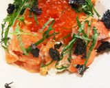 いくらとサーモンとシャケの3色丼作り方3写真