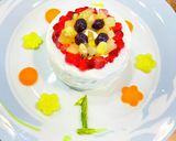 1歳お誕生日　ヨーグルトのフルーツケーキ作り方6写真