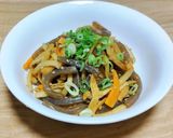 水煮で簡単！こんにゃく＆たけのこきんぴら作り方4写真
