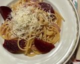 ビーツとペコリーノロマーノのパスタ作り方10写真