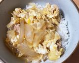 親子丼、甘め作り方8写真